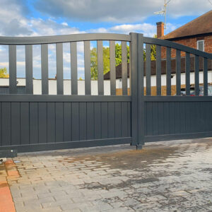 Double Swing Driveway Gate (bell-curved vertical 2)