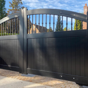 Double Swing Driveway Gate (bell-curved vertical 3)